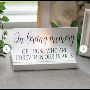 Wedding Memorial Sign - In Loving Memory Wedding Sign - Acrylic Wedding Sign